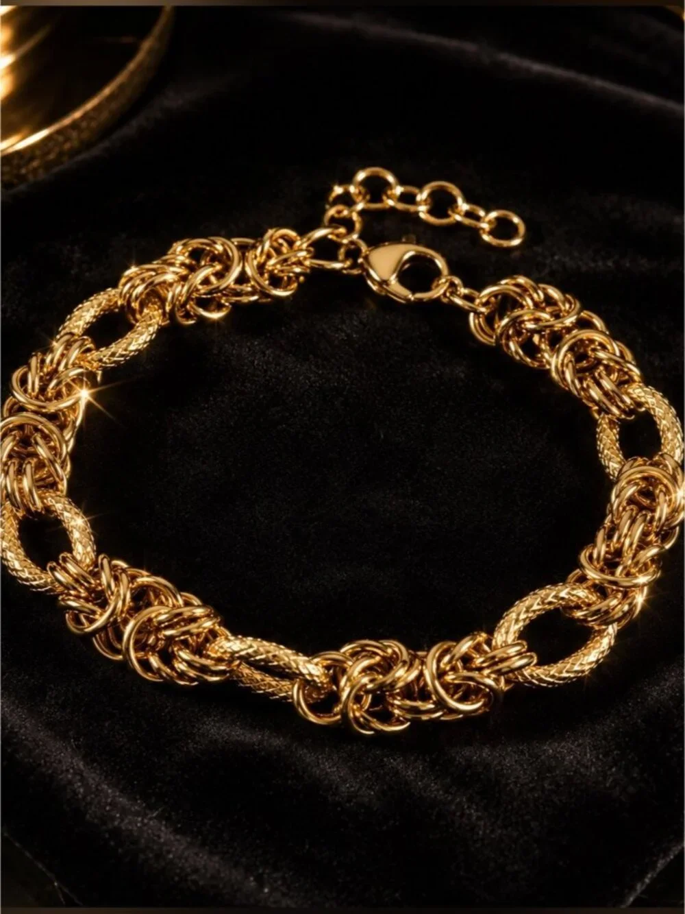 Gold Tone Chain Link Bracelet - Women Jewelry